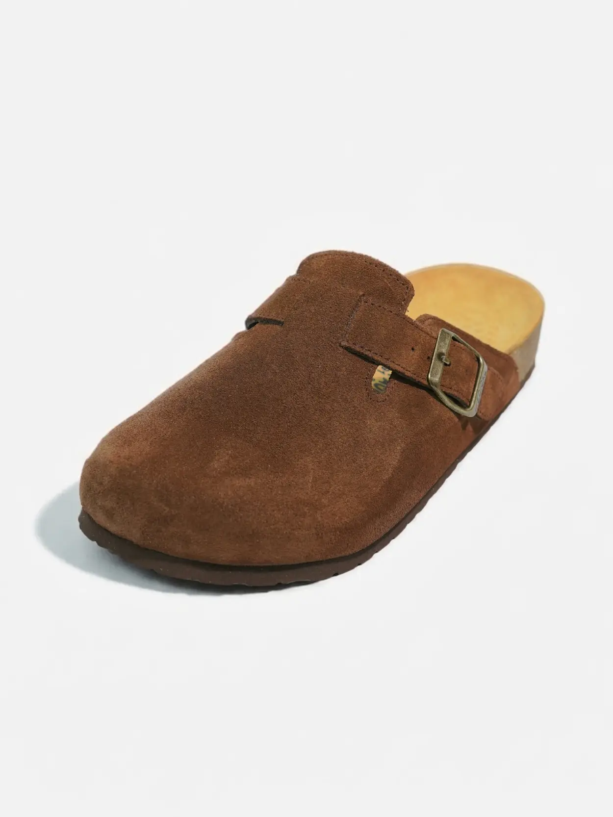 Sabot marron foncé en daim