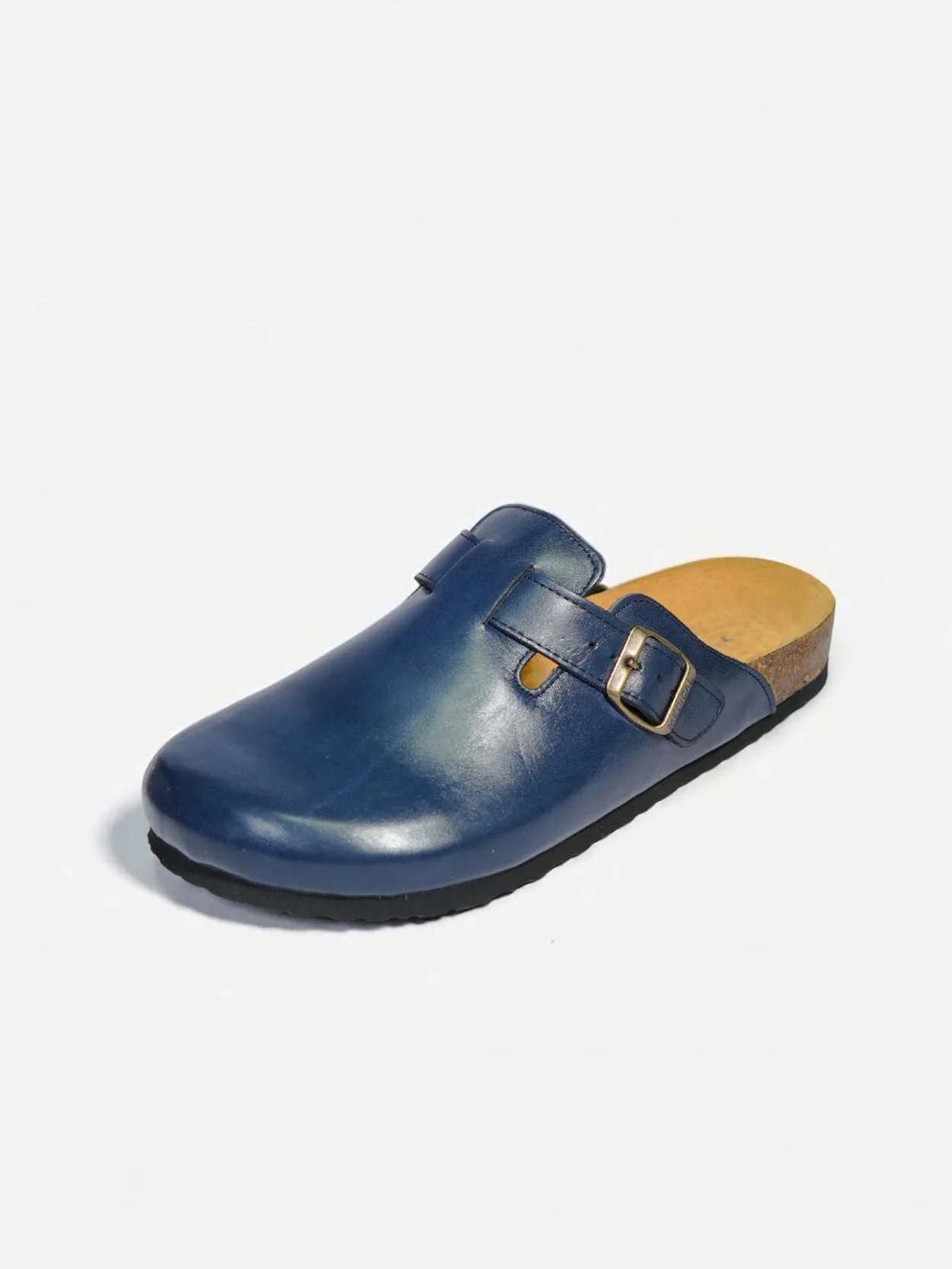 Sabot Bleu Marine en Cuir