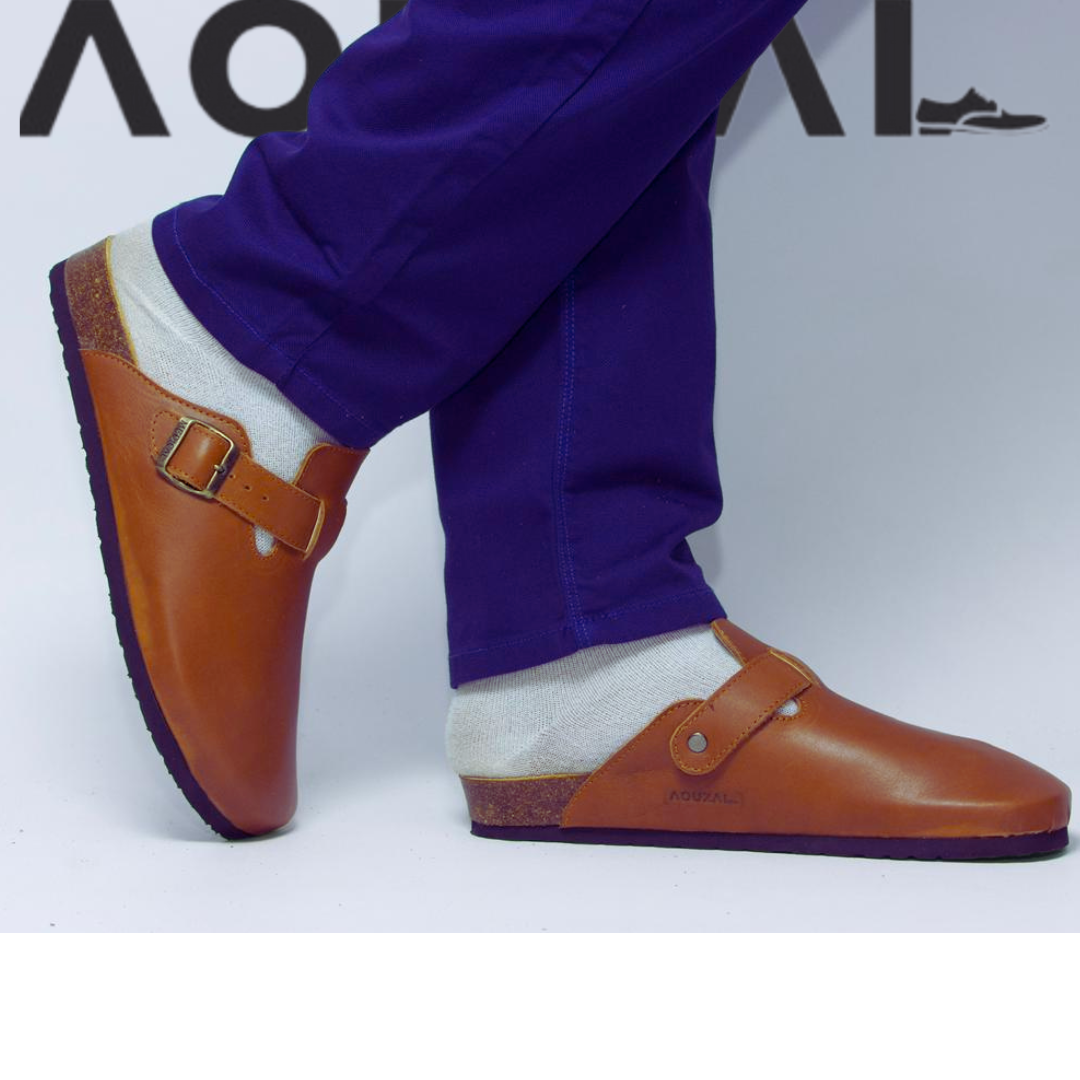 sabots marron tabac cuir sabots marron tabac cuir