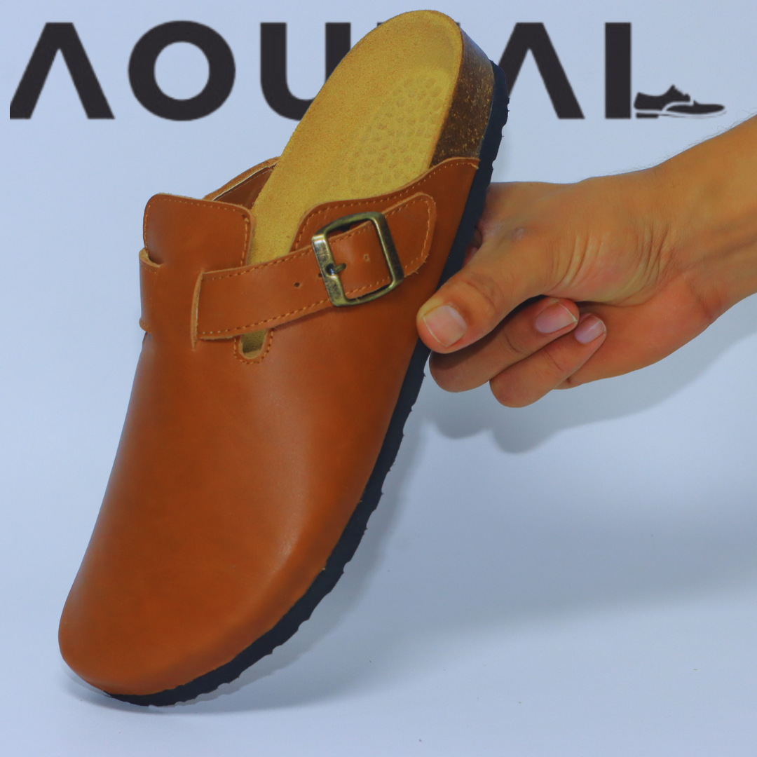 sabots marron tabac cuir sabots marron tabac cuir