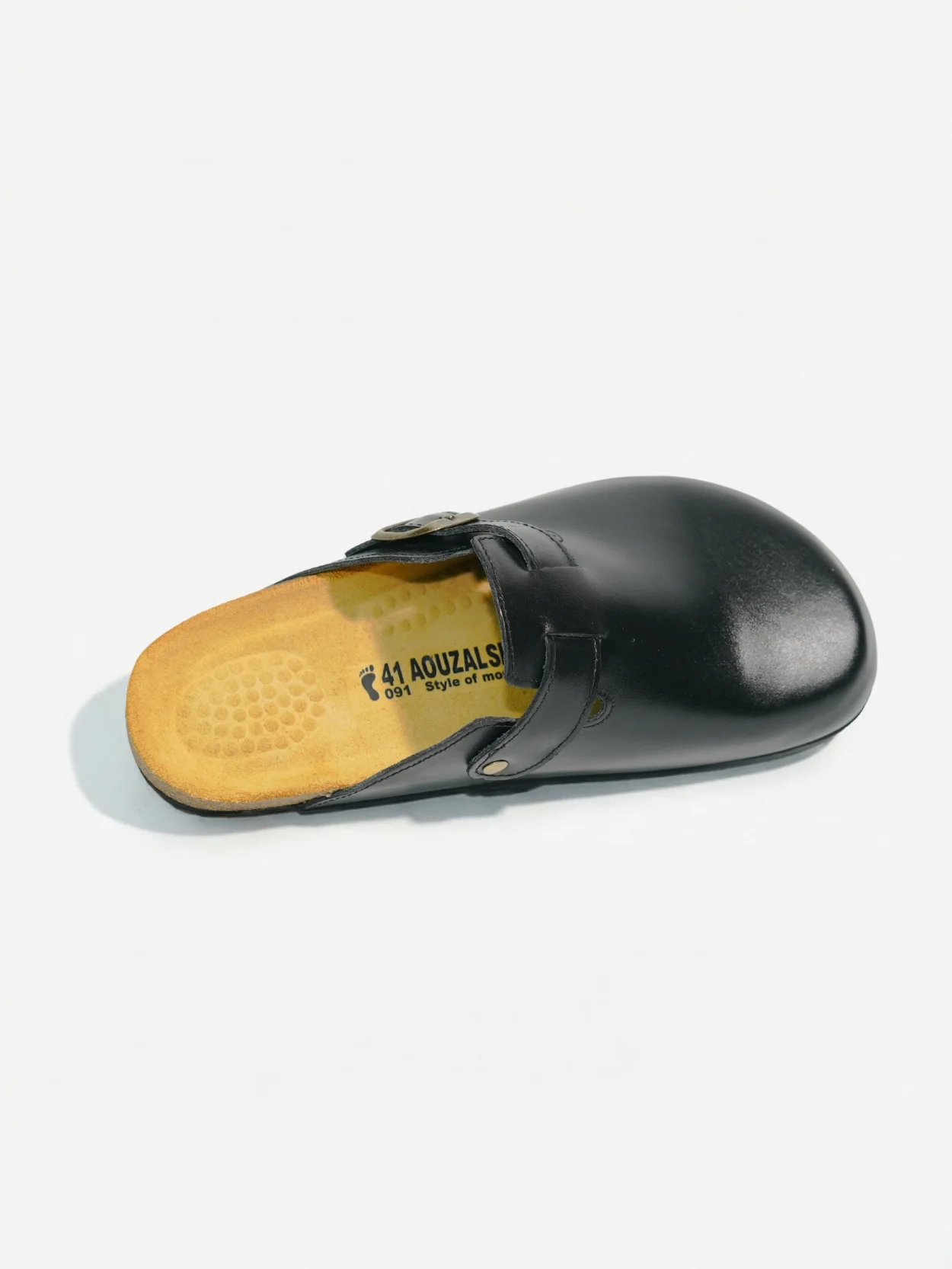 Sabot Noir en Cuir – Image 6