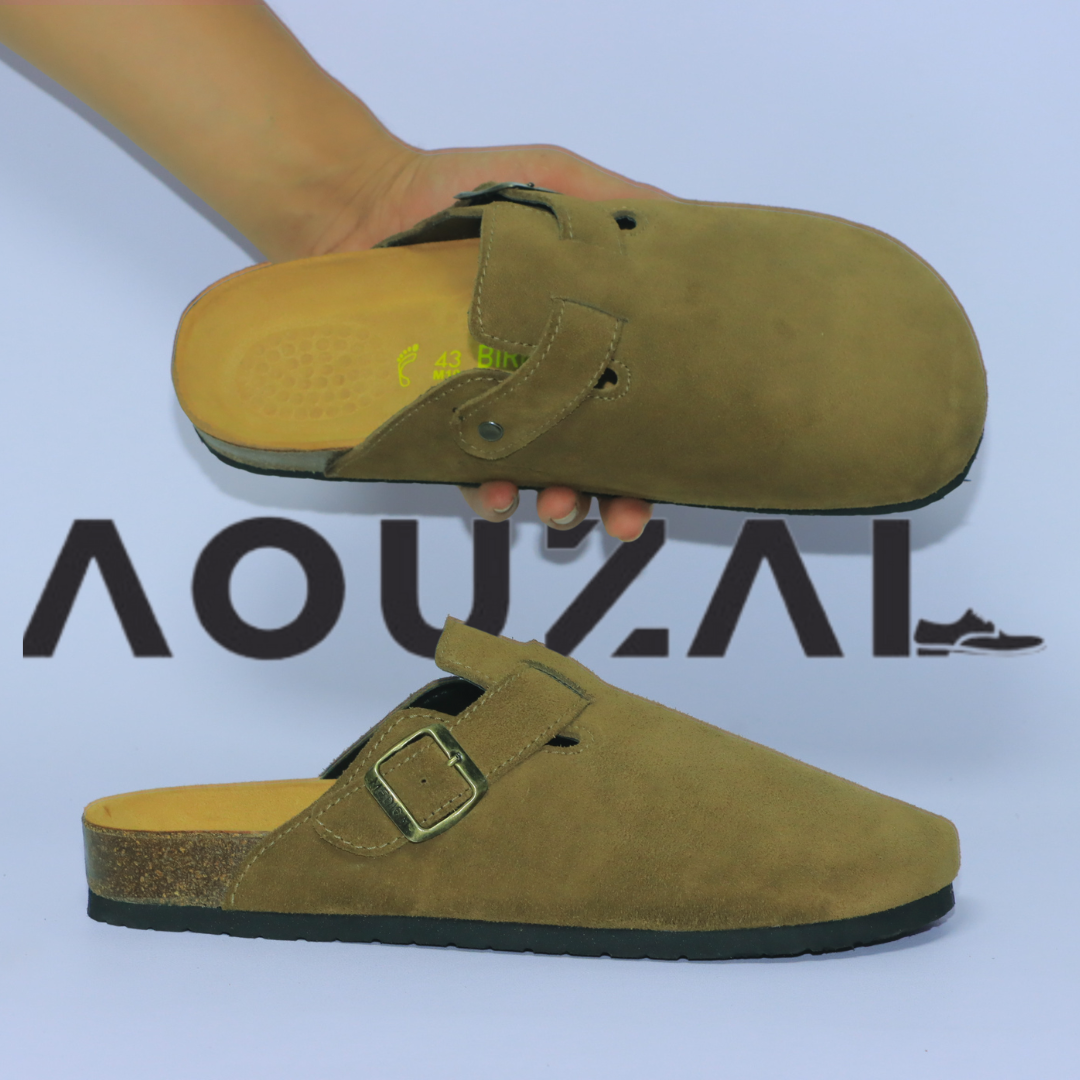 sabots dan brun clair