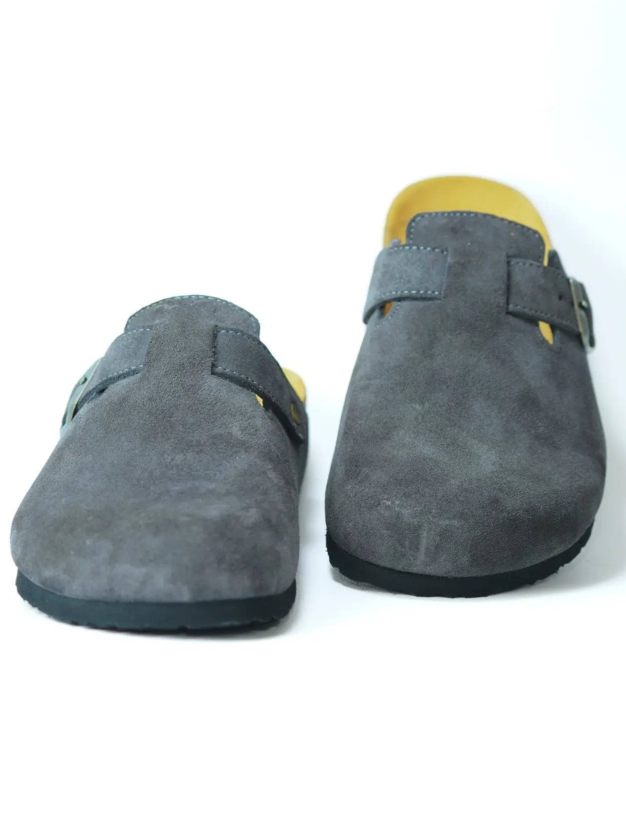 sabots gris fonce daim sabots gris fonce daim