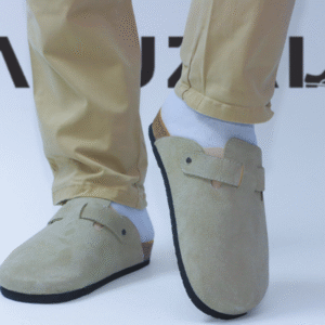 sabots hommes en marron tabac cuir (نسخة)