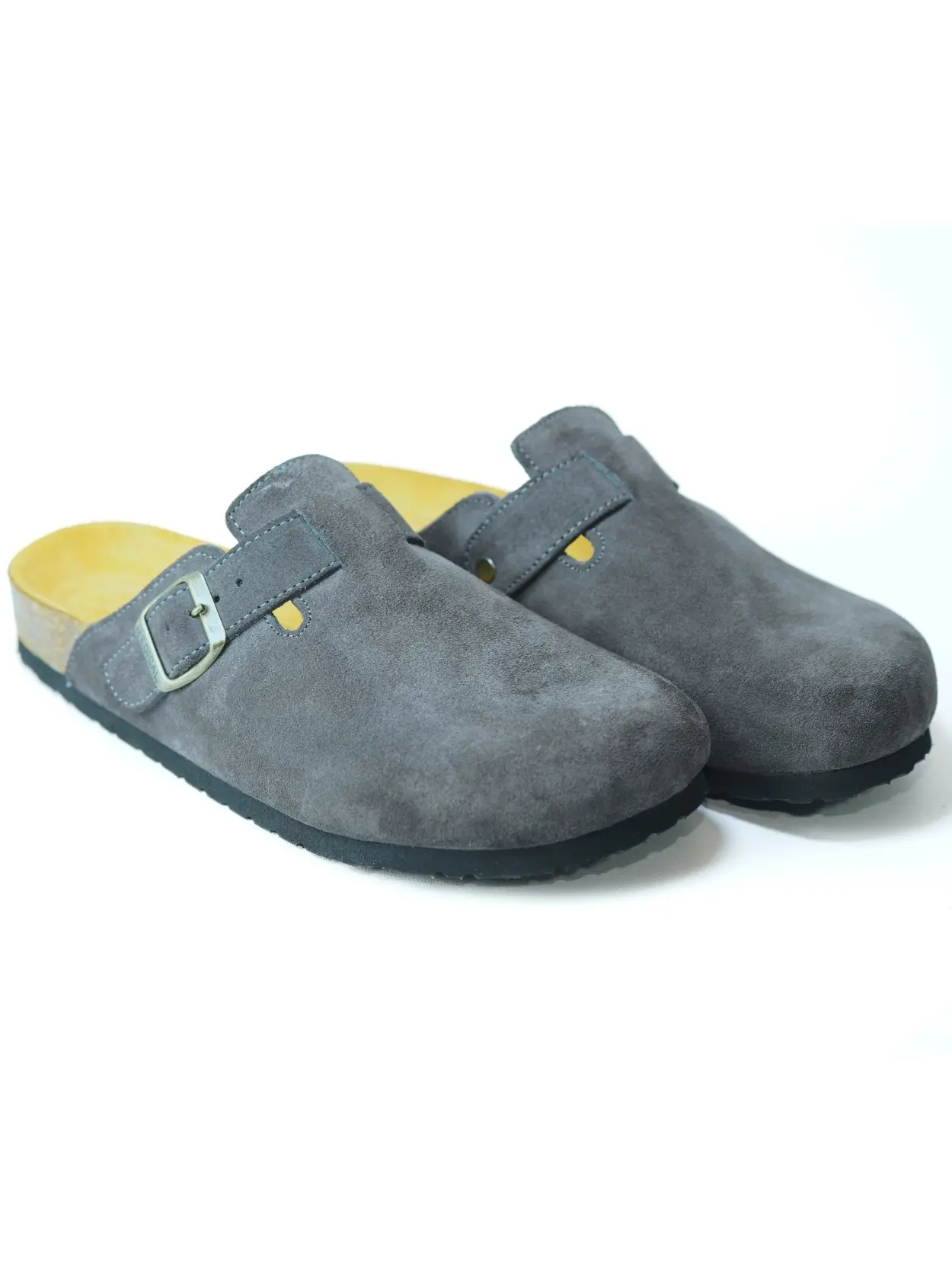 sabots gris fonce daim sabots gris fonce daim