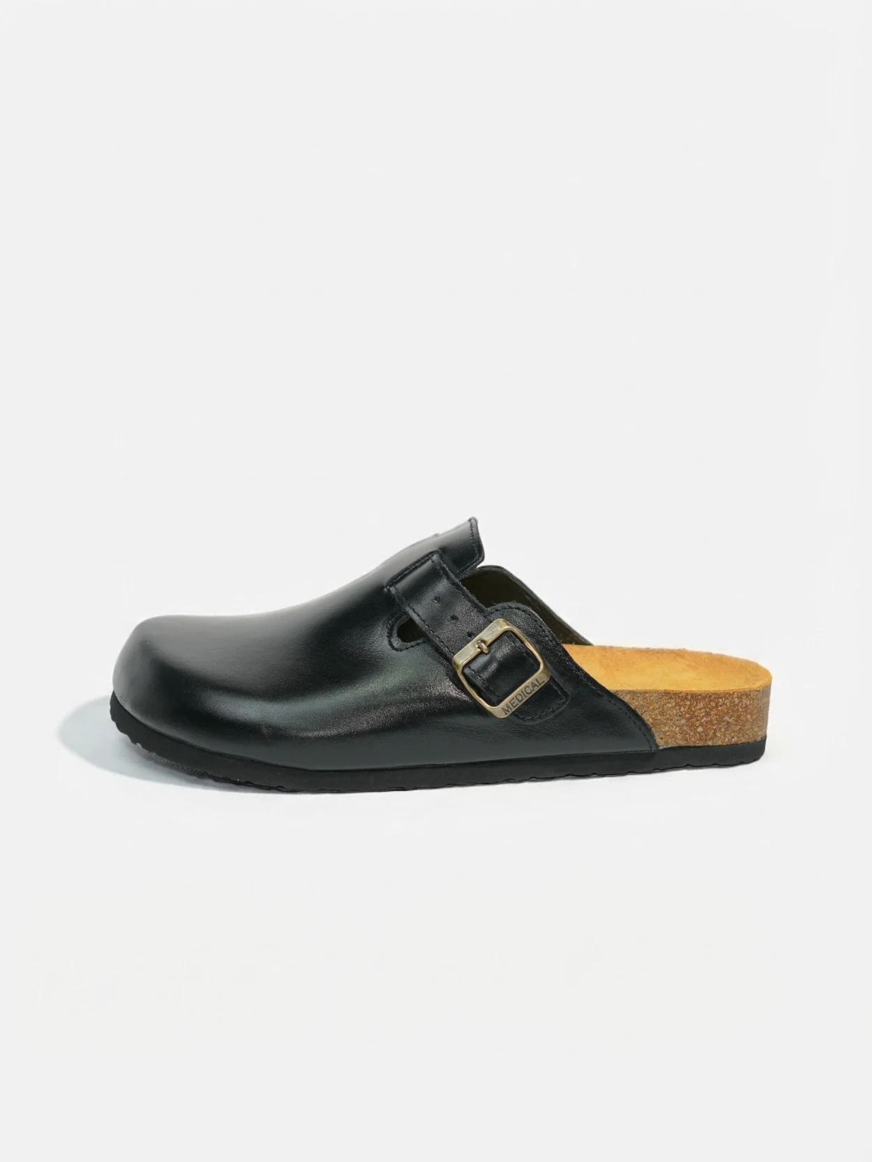 Sabot Noir en Cuir – Image 3