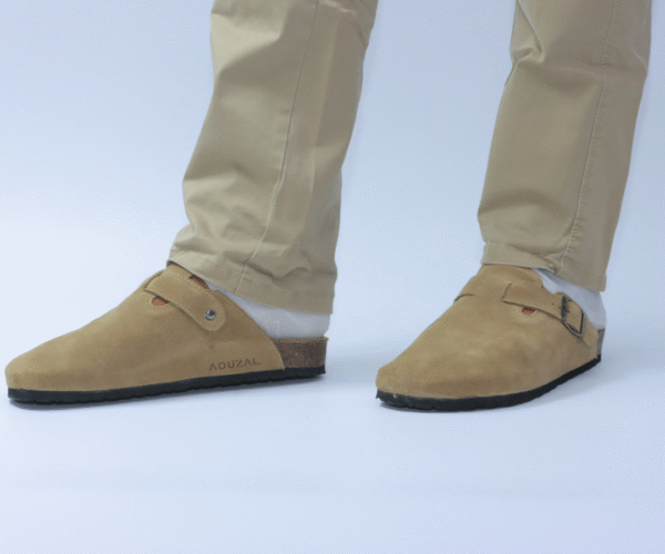sabots dan beige founssi pour homme