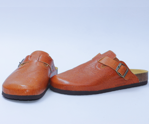 sabots hommes en bleu marine cuir