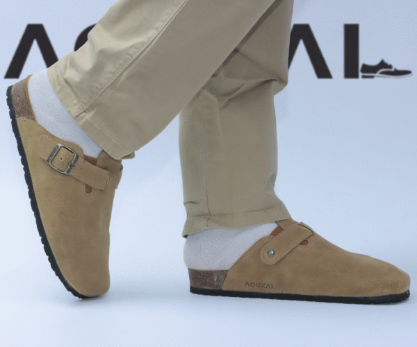 sabots dan beige founssi pour homme