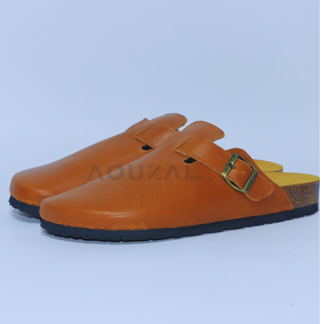 sabots marron tabac cuir sabots marron tabac cuir