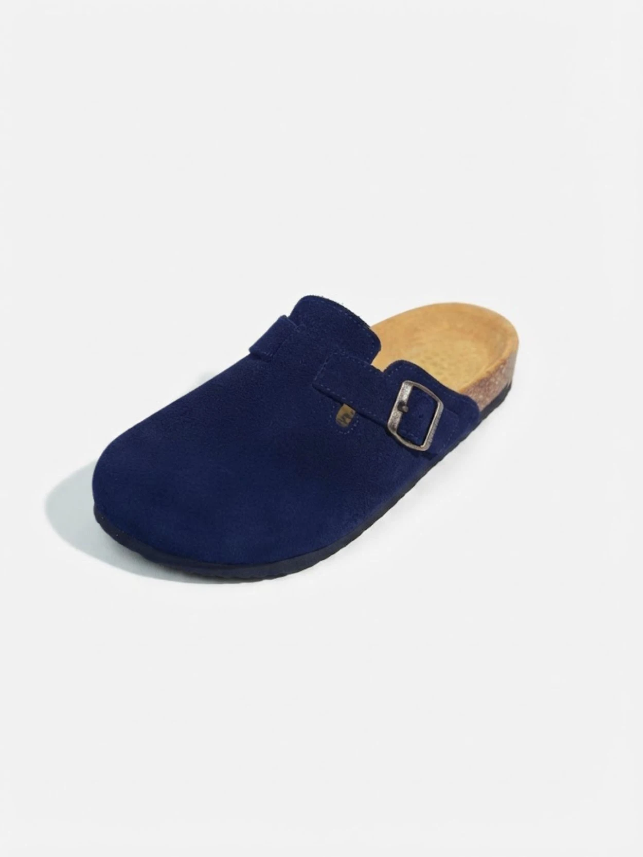 Sabot Bleu Marine en Daim