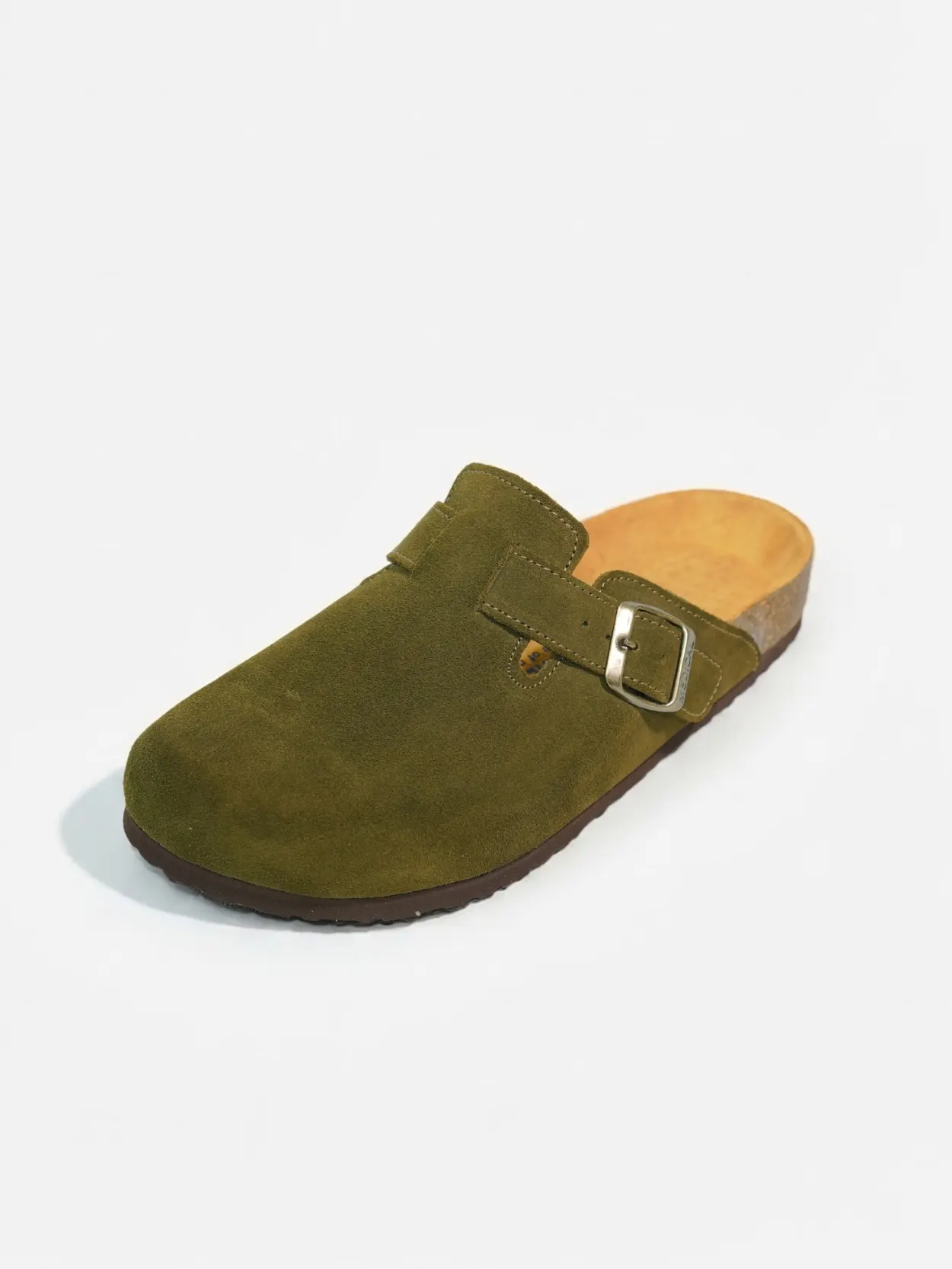Sabot Vert Kaki en Daim