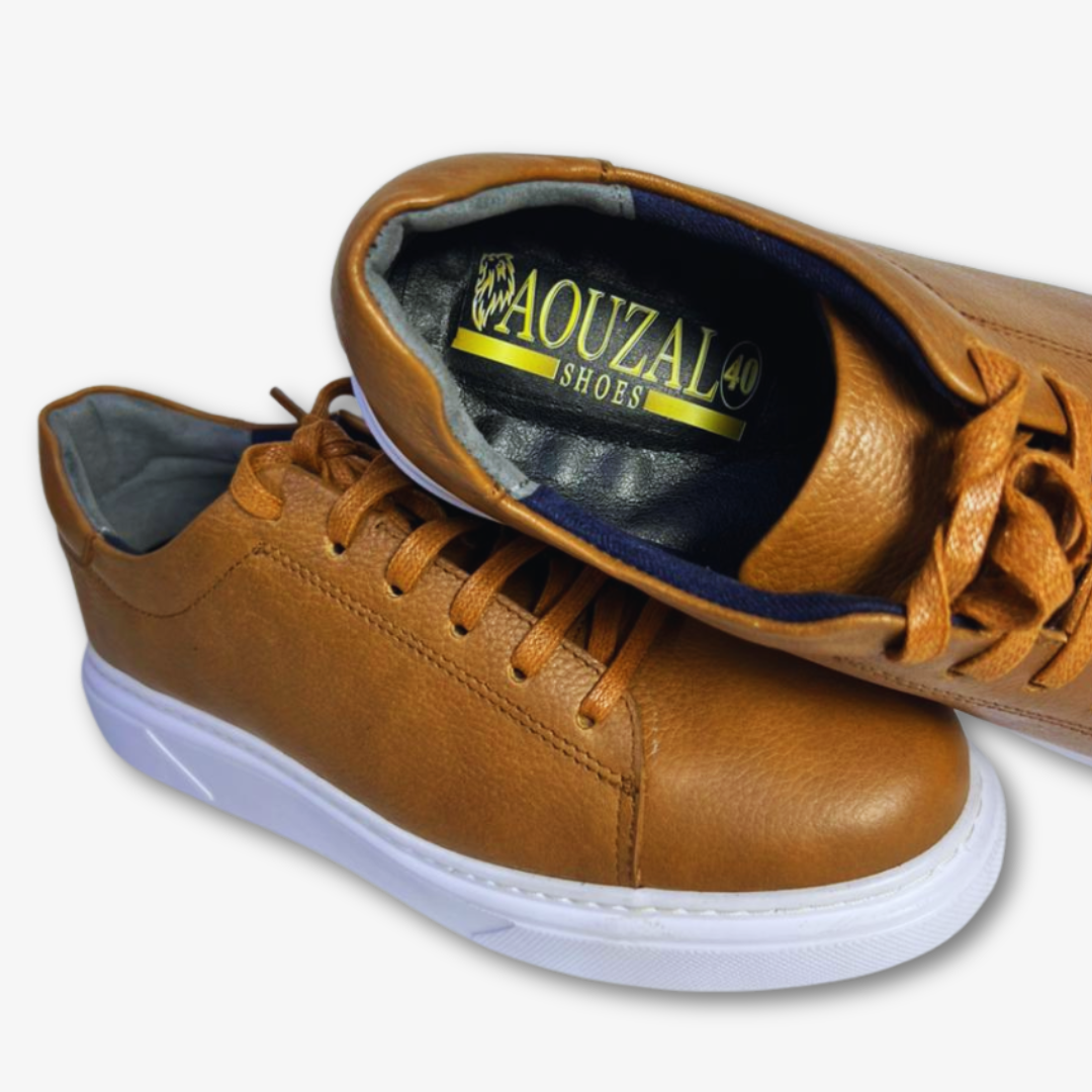 BASKET BLAZE En Cuir tabac – 093 basket blaze en cuir bleu marine – 093