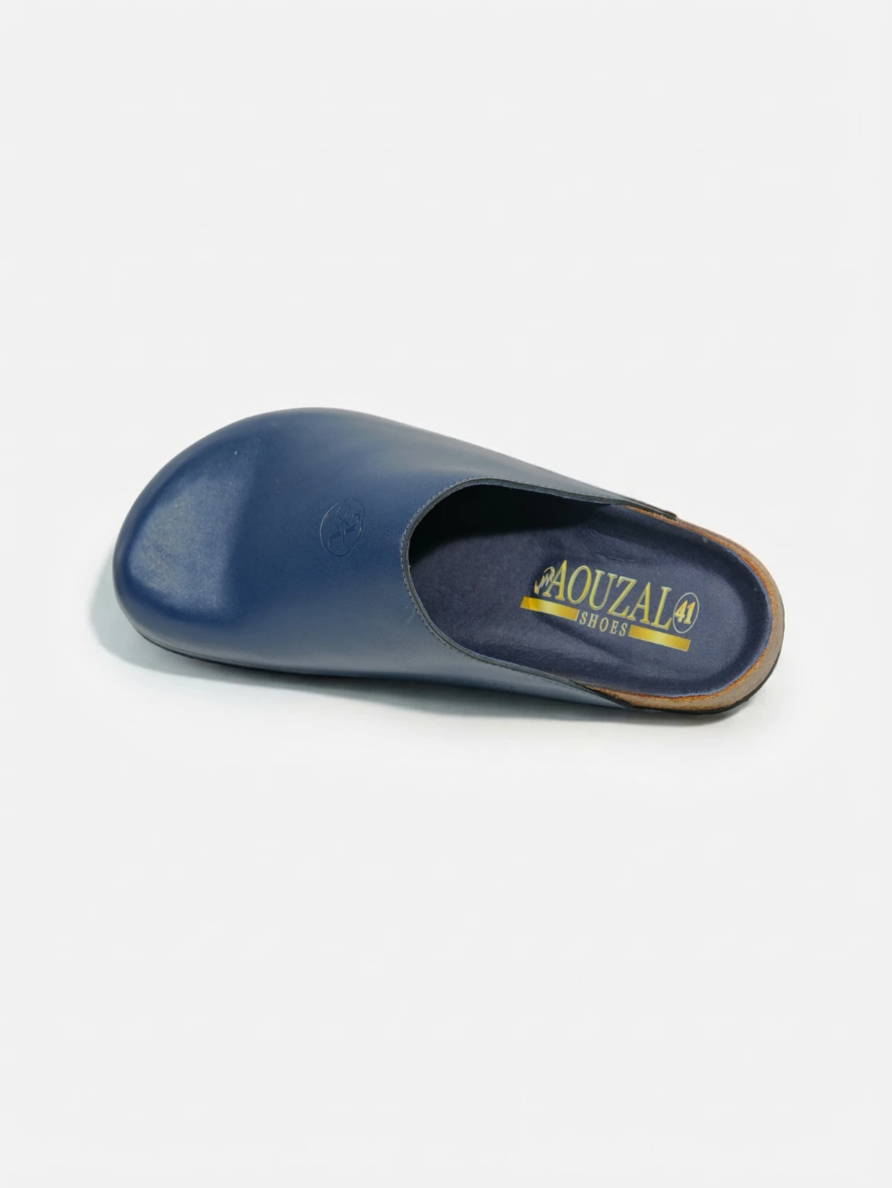 sabot bleu marine en cuir pour homme – Image 5