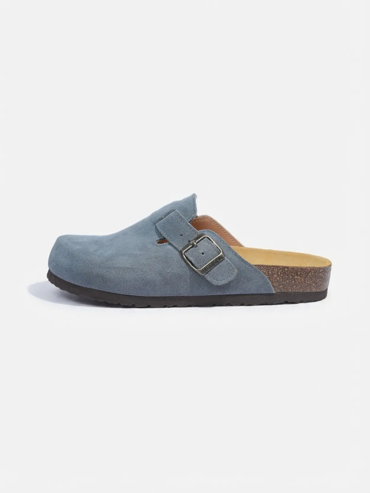 Sabot Bleu Ciel Cendré en Daim – Image 3