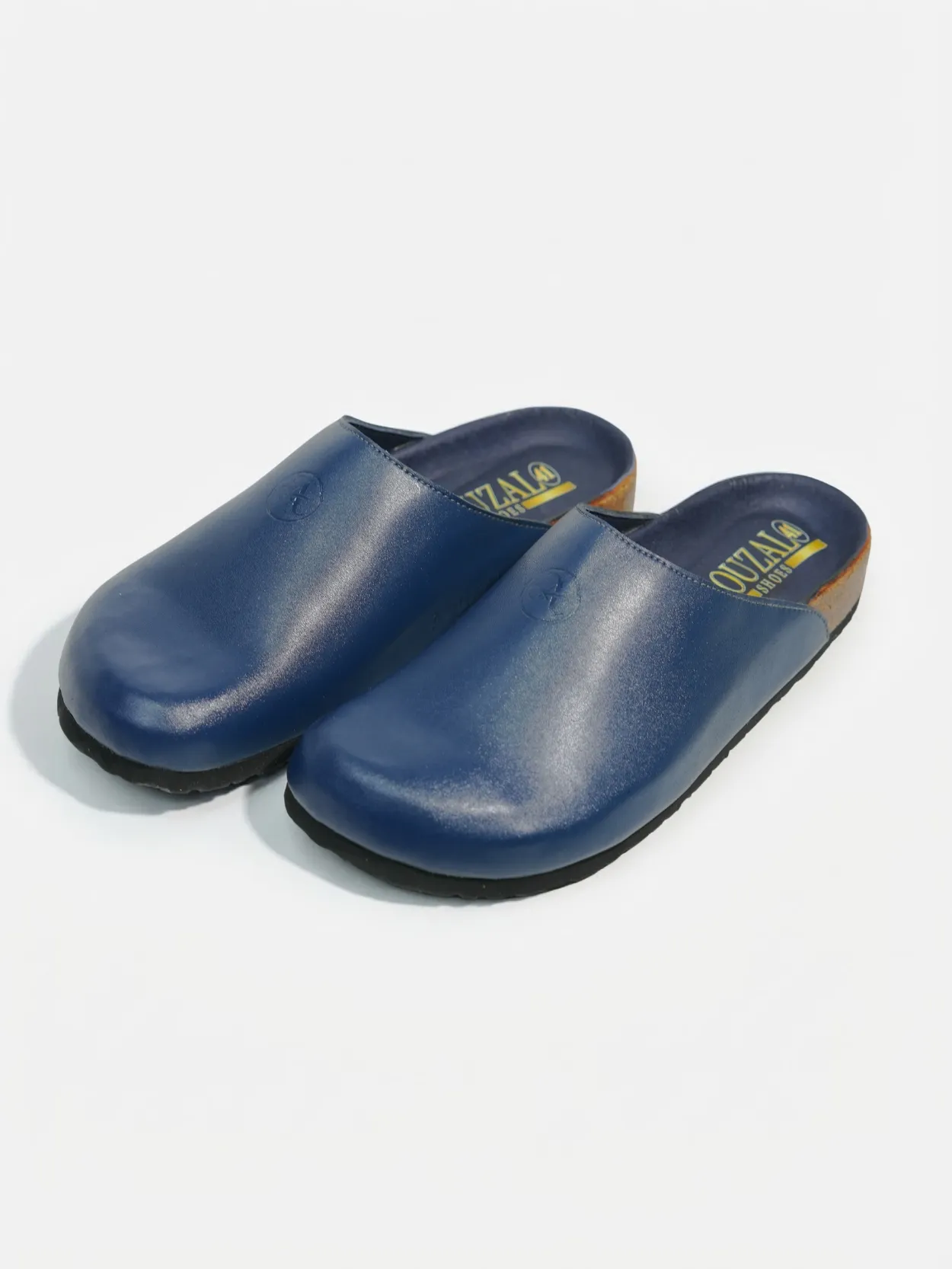 sabot bleu marine en cuir pour homme – Image 4