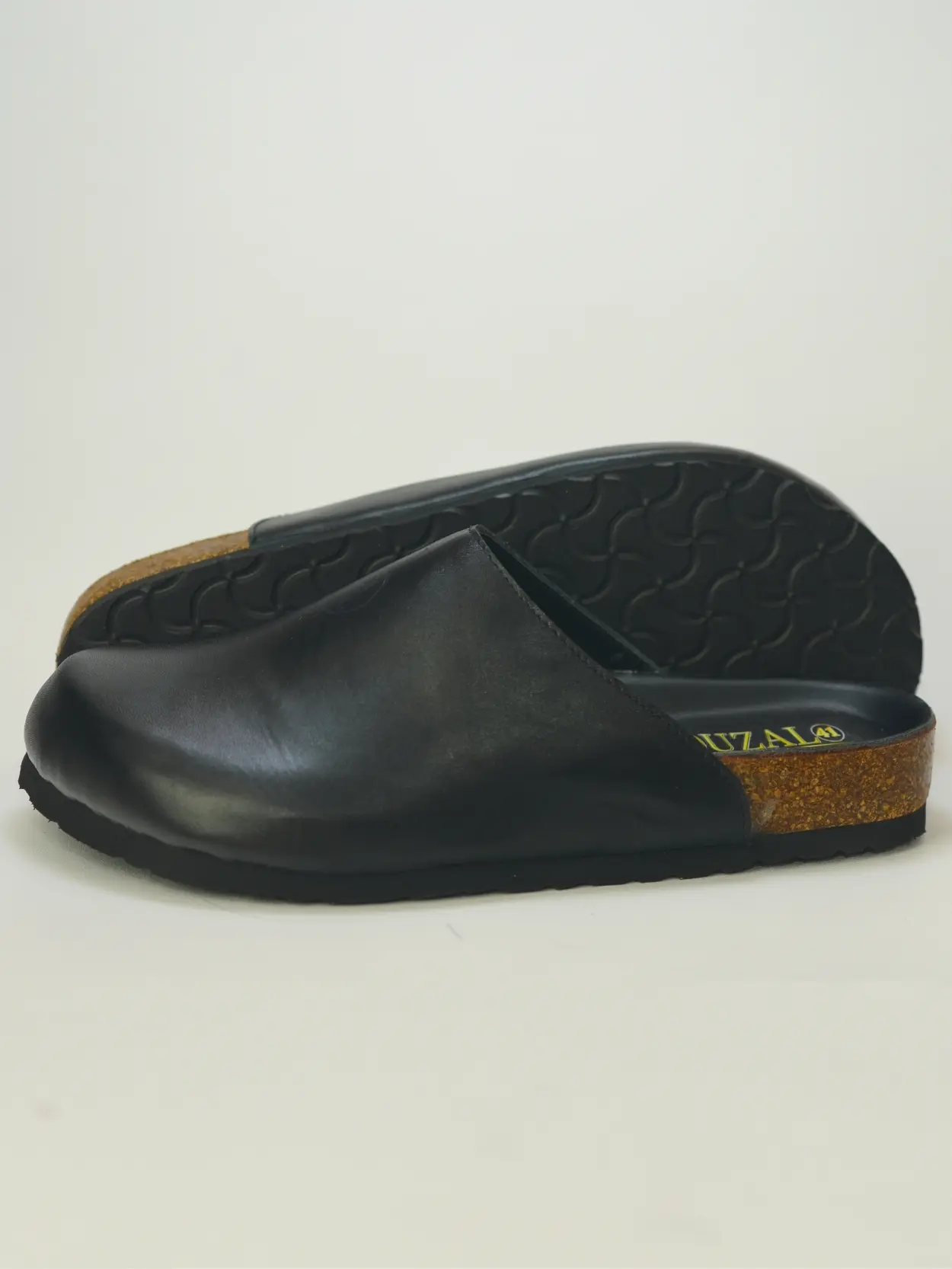 sabot noir en cuir pour homme sabot noir en cuir pour homme