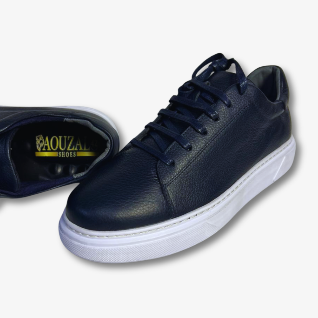 basket blaze en cuir bleu marine – 093