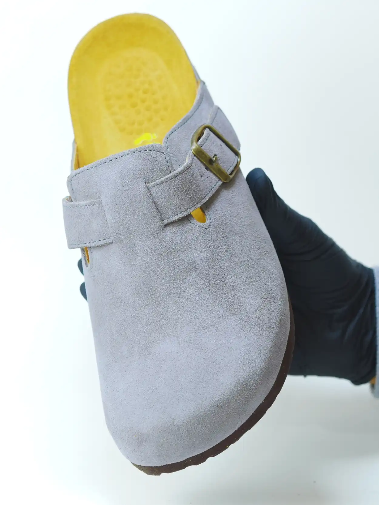 sabot daim gris clair sabot daim gris clair