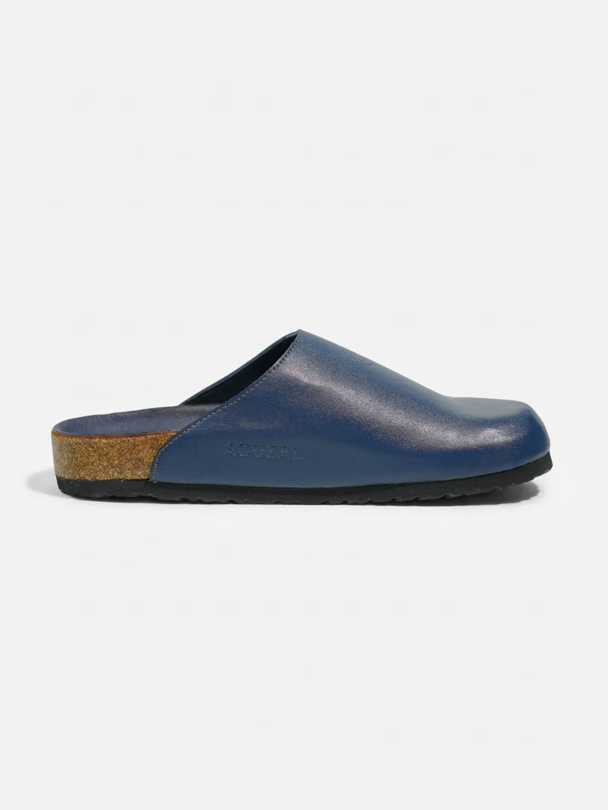 sabot bleu marine en cuir pour homme – Image 2