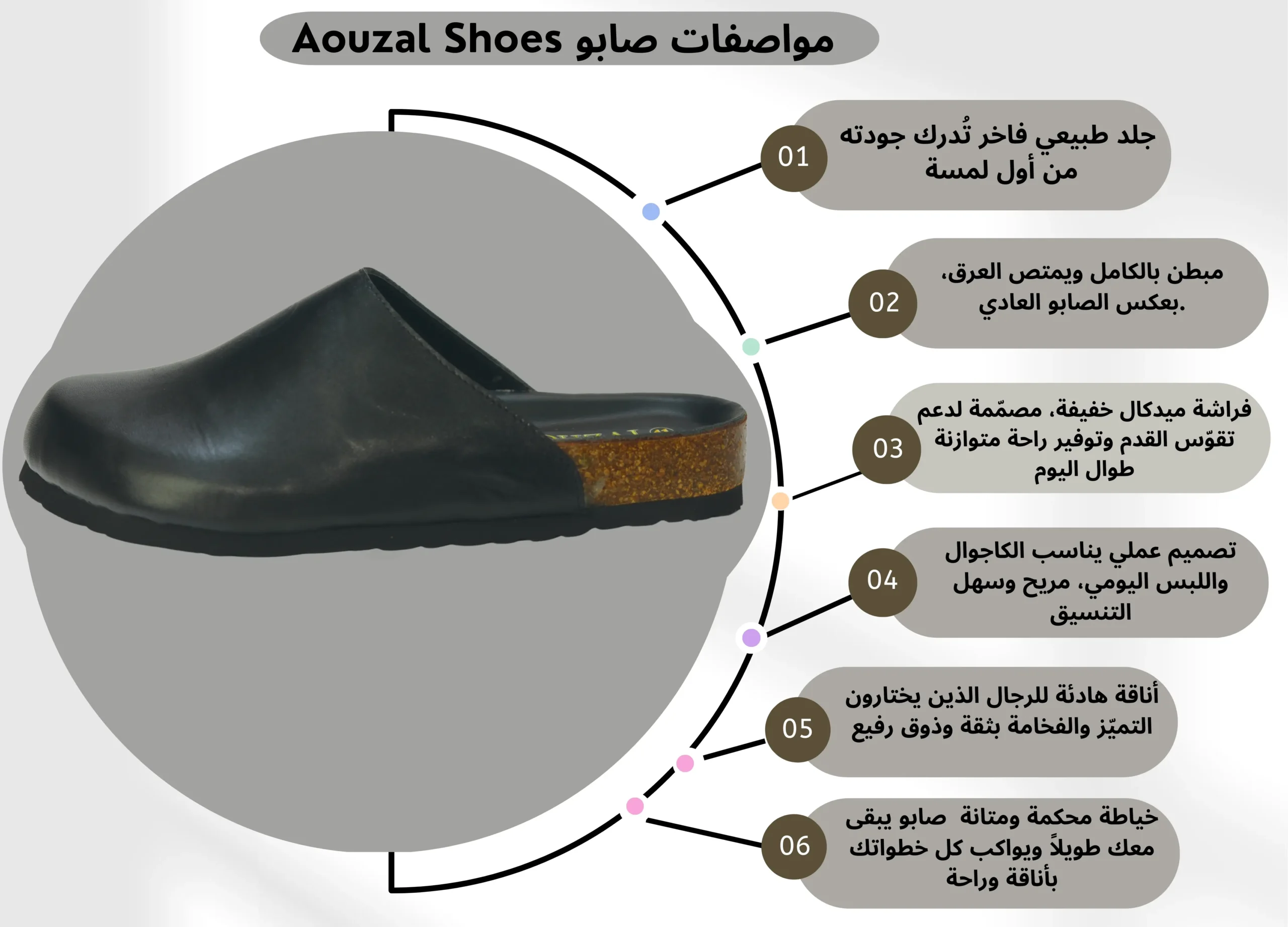 sabot noir en cuir pour homme sabot noir en cuir pour homme