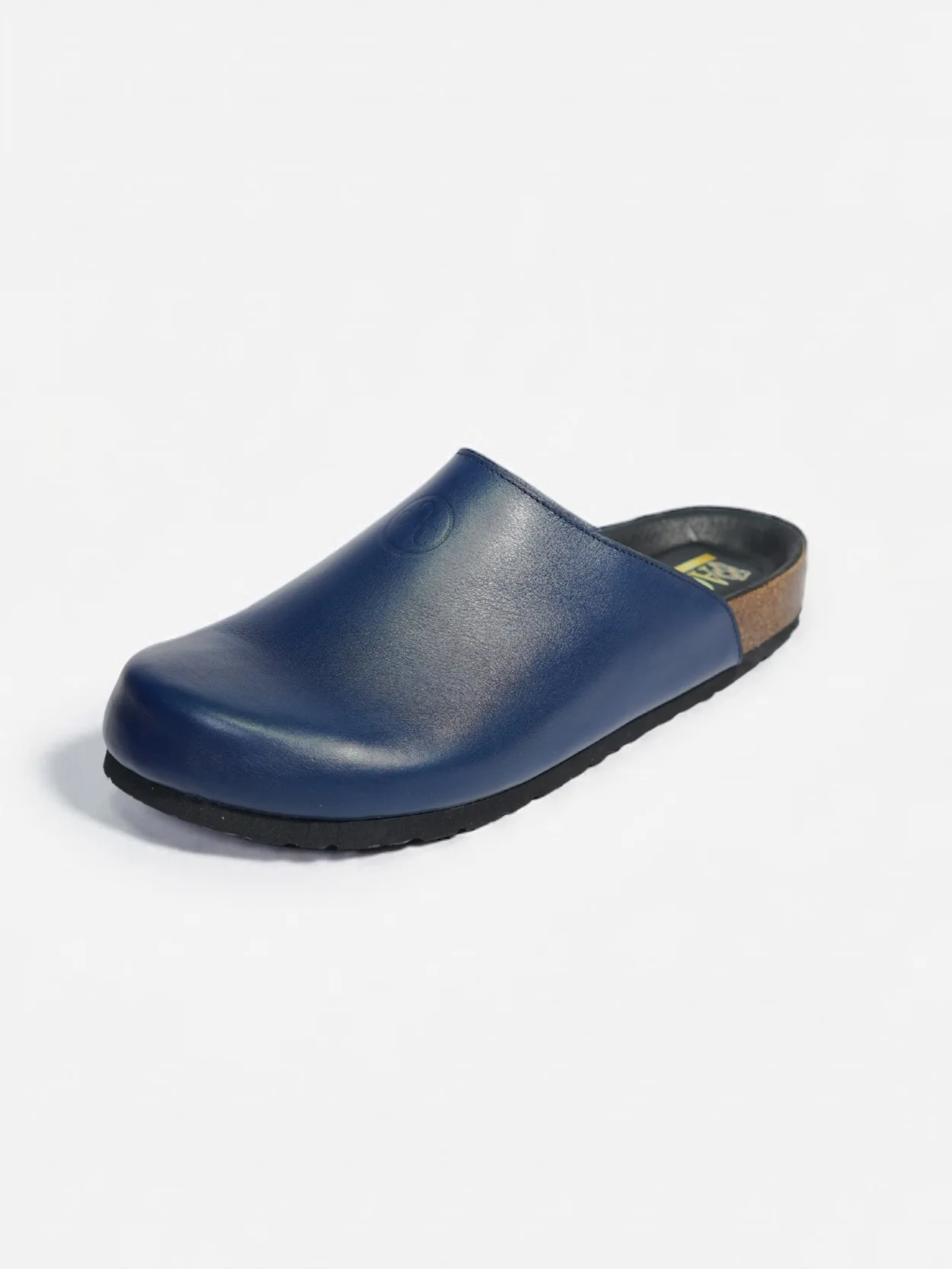 Sabot bleu marine en cuir pour homme
