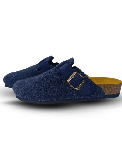 sabot cachemire bleu marine