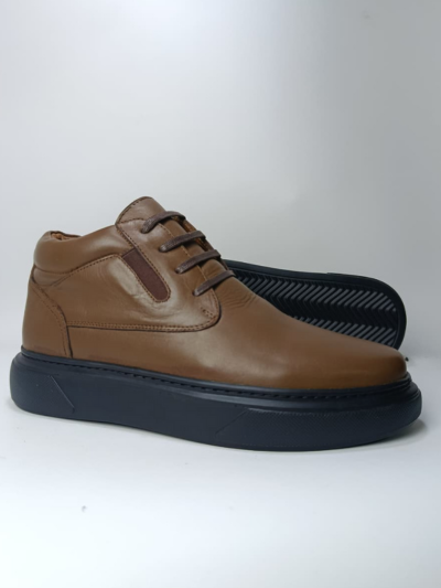 demi boots en cuir marron demi boots en cuir marron