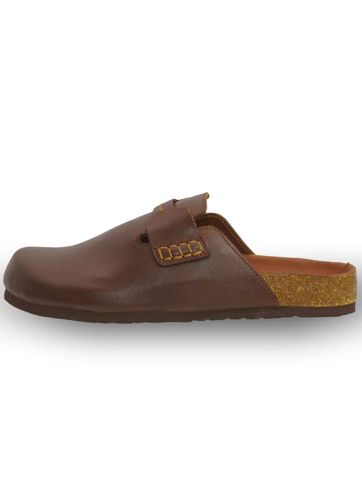 mule marron fonce daim style marocain (نسخة)