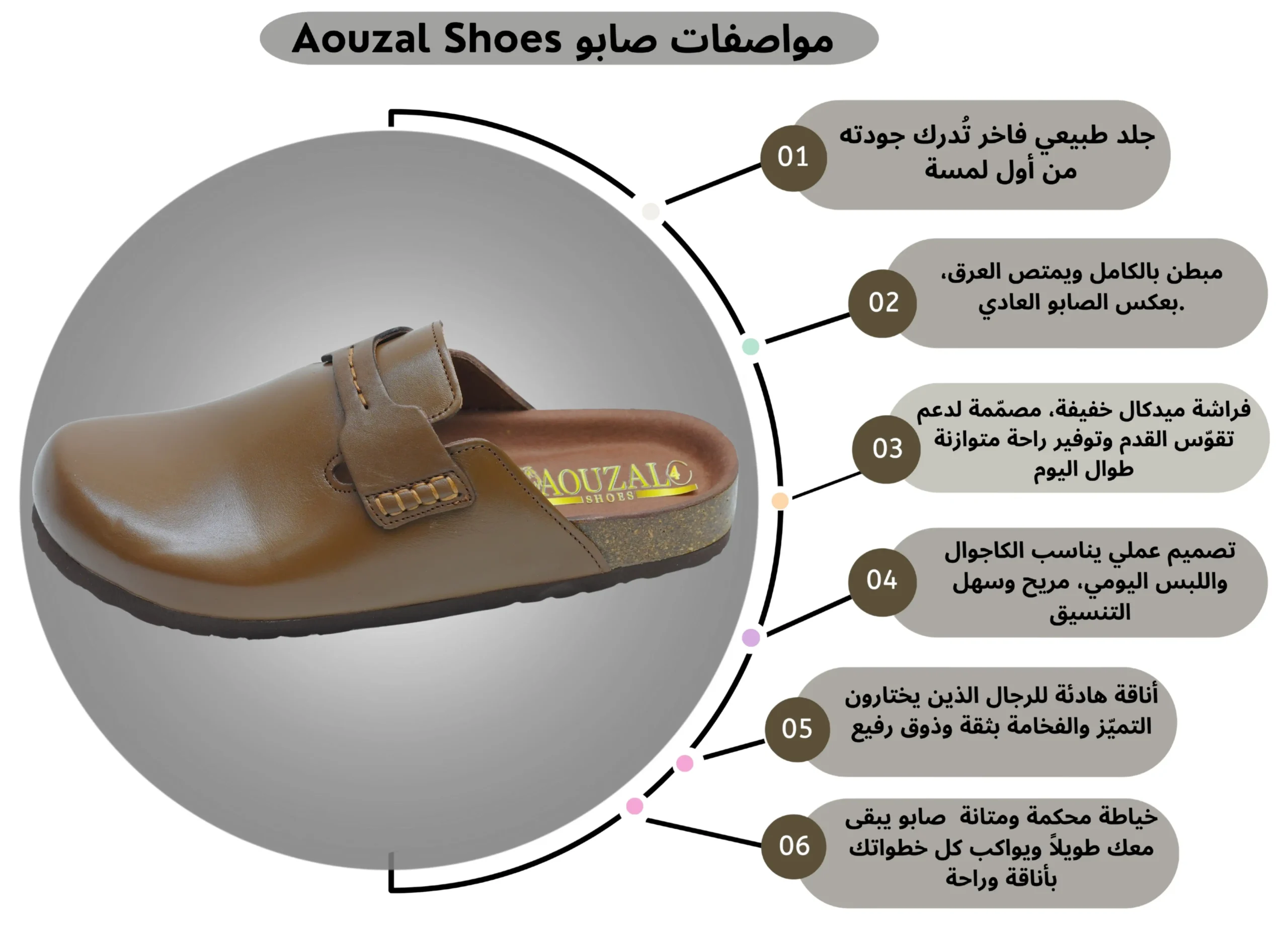 mule sable cuir style marocain mule noir daim style marocain (نسخة)