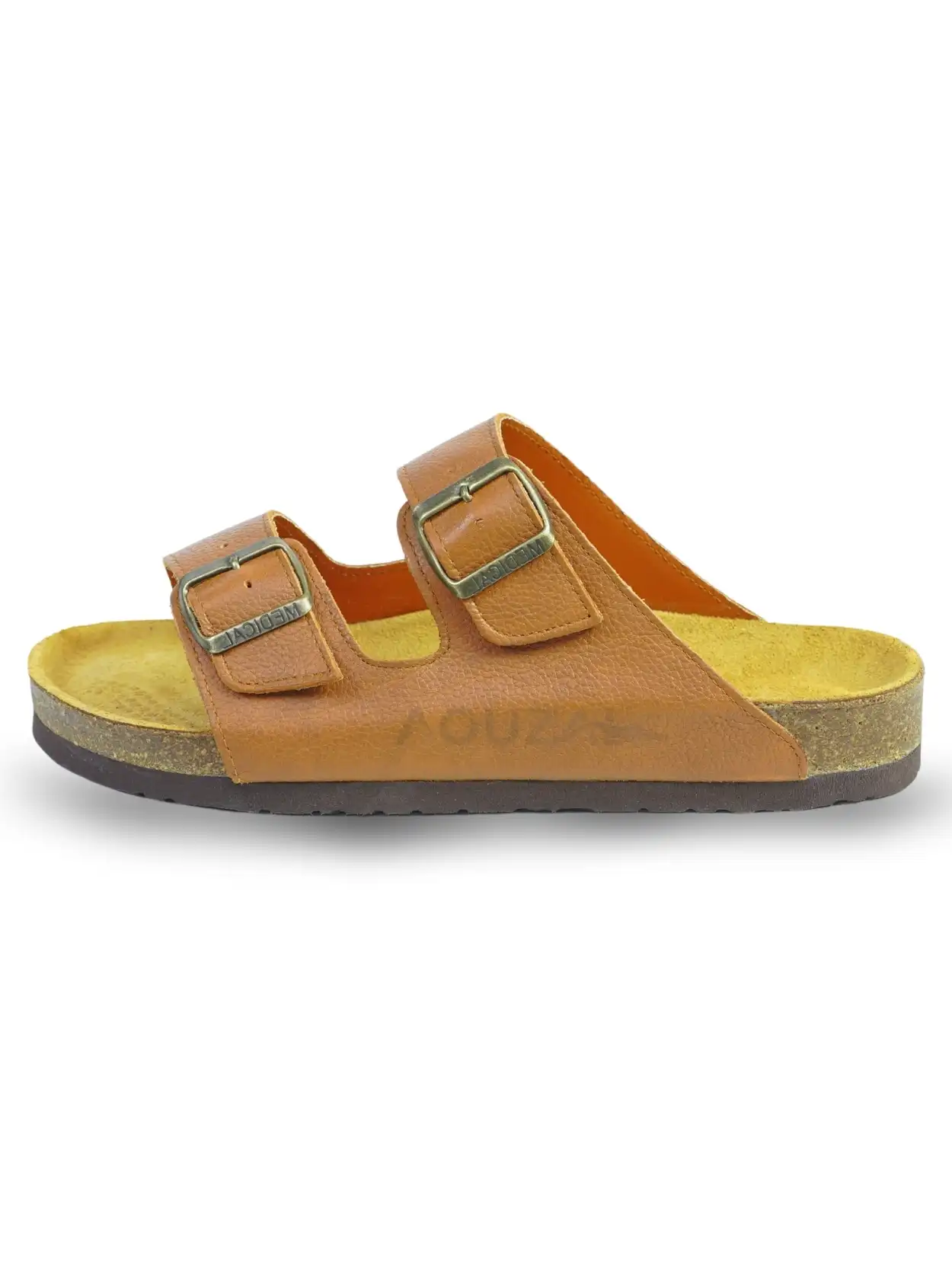 sandale taba green cuir