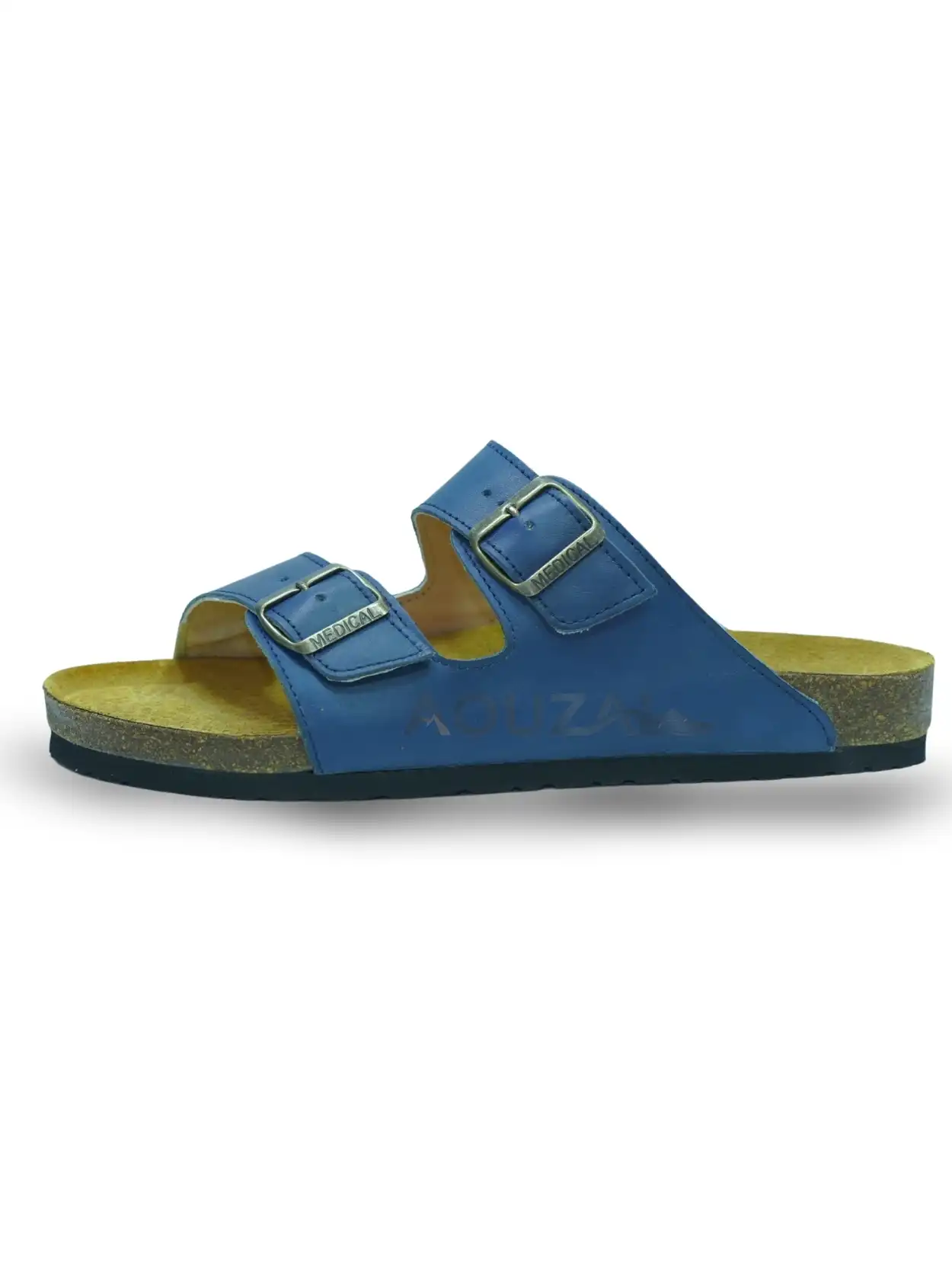 sandale bleu marine cuir