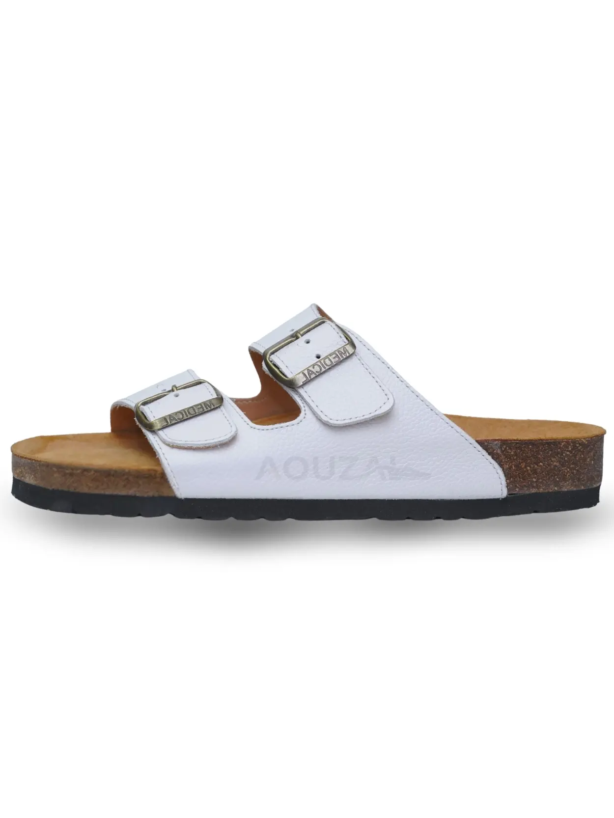 sandale blanche cuir