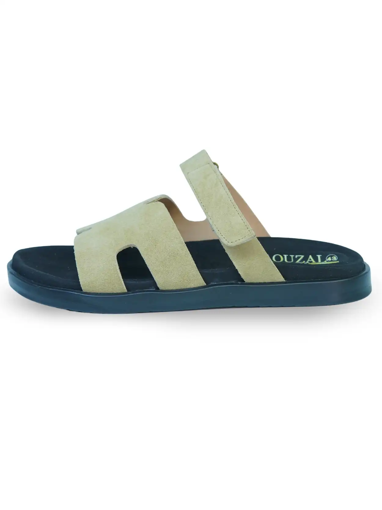 sandale beige daim strap