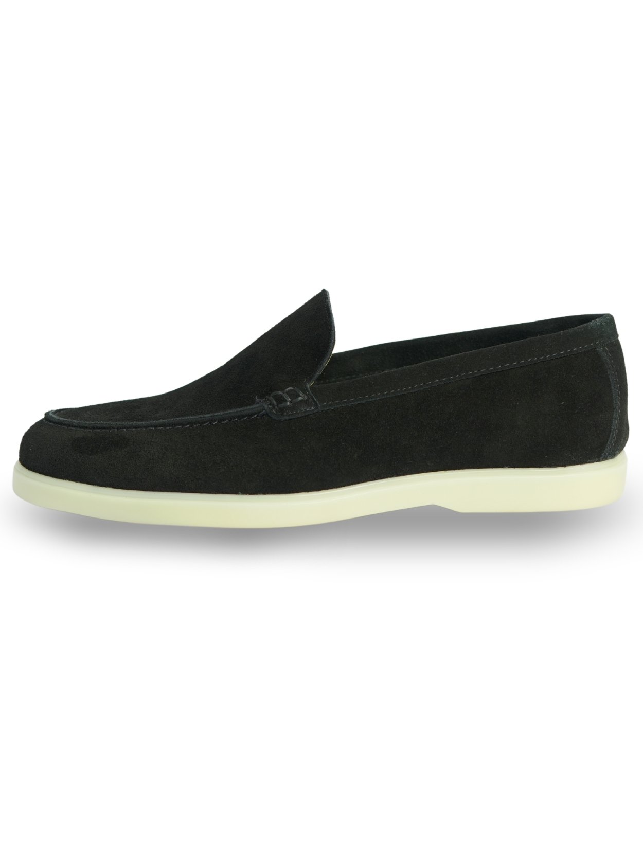 mocassin homme en daim véritable noir
