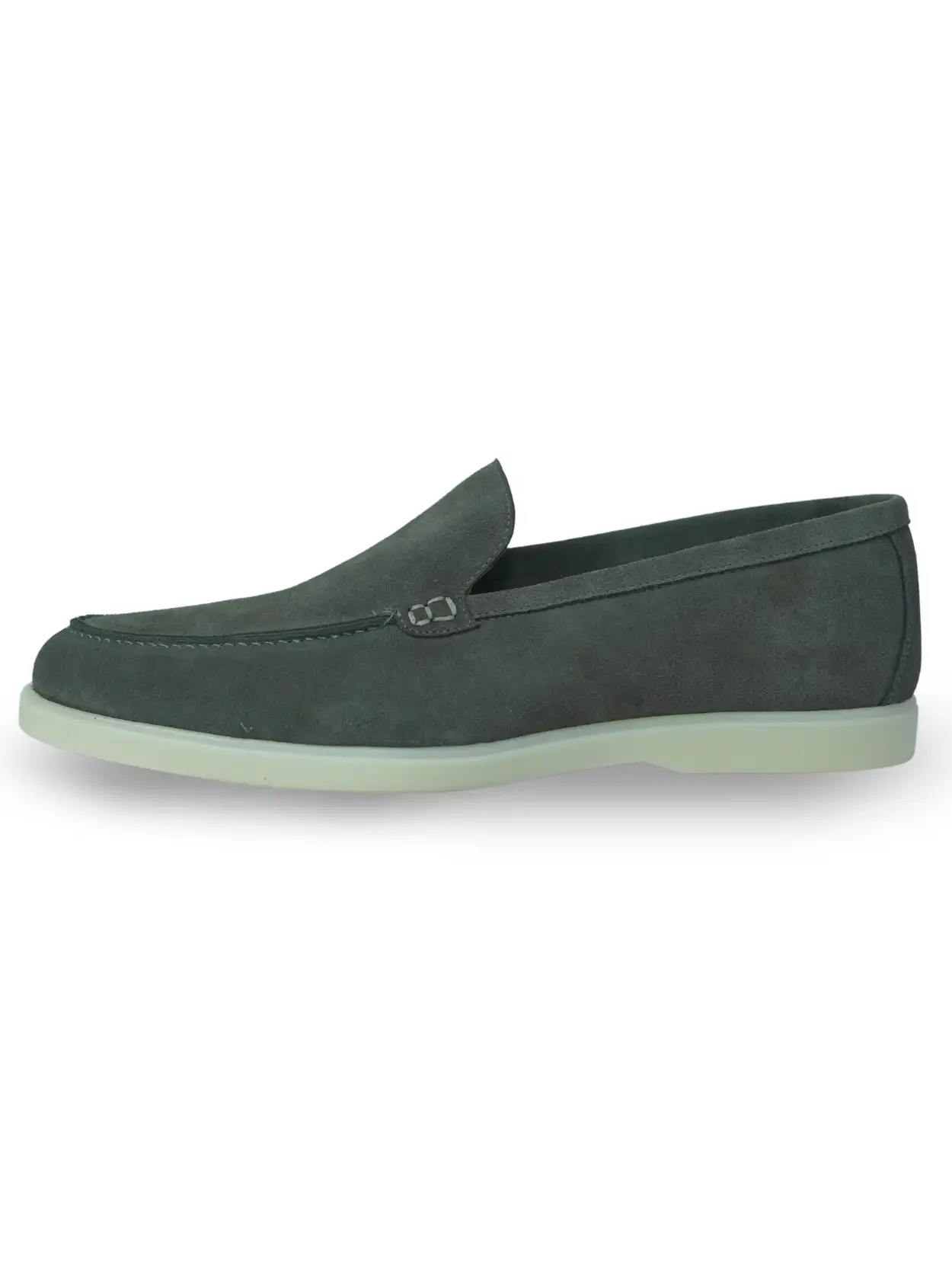 mocassin homme en daim véritable gris