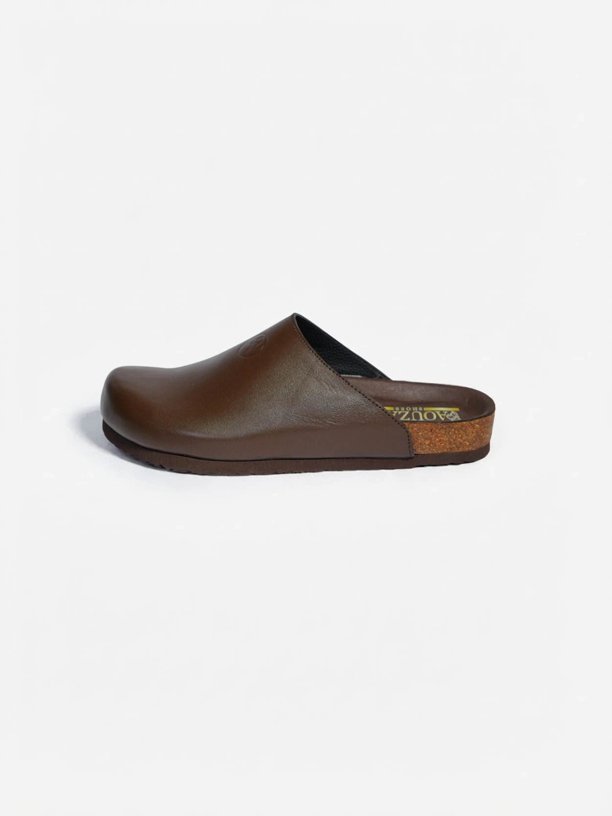 sabot maron fonce en cuir pour homme – Image 3