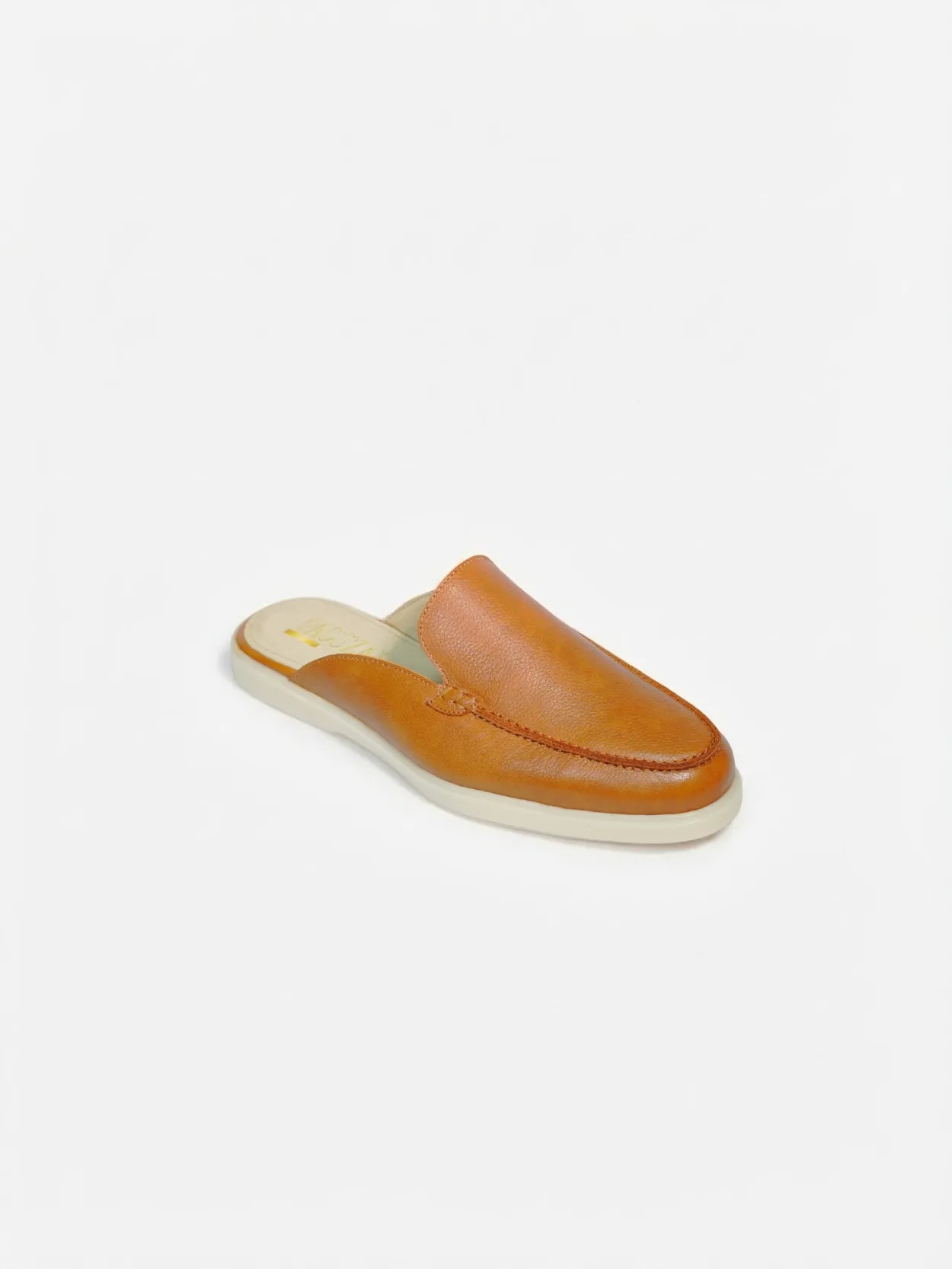 Babouche Élégance en Cuir Marron Clair – Image 7